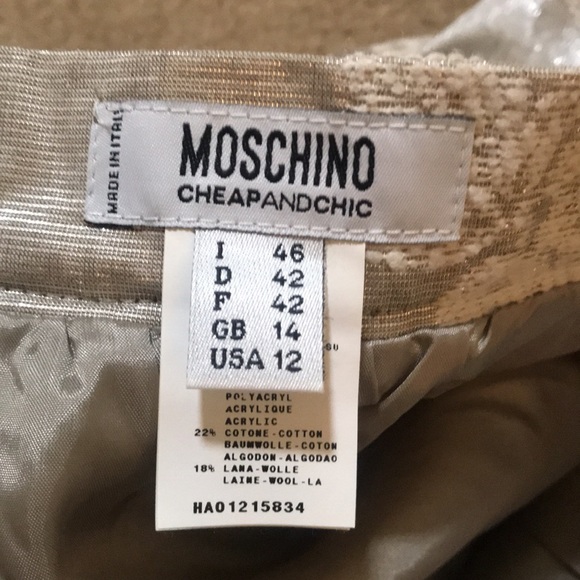 🌸NEW🌸 Moschino Cheap and Chic Rare Puffy Flower/Leaf Bow Tie Skirt - Picture 7 of 16